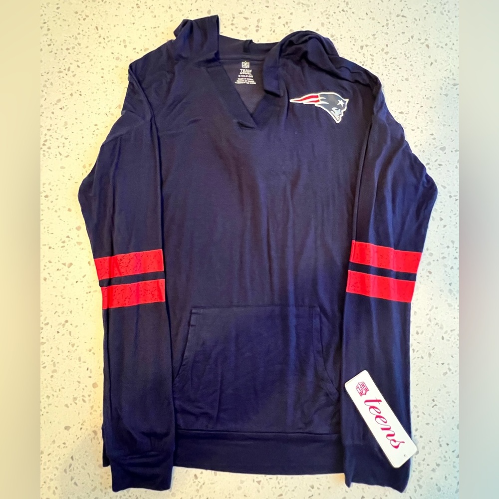 Patriots long sleeve juniors top size small